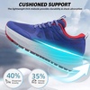 OrthoComfoot Women’s Orthopedic Wide Plantar Fasciitis Shoes: Comfortable Arch Support Flat Feet Orthotic Sports Hiking Sneakers, Casual Wide Toes Box Walking Running Tennis for Foot Heel and Pain Relief(K3-dark Purple)