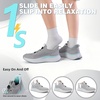 Women’s Orthopedic Road Running Shoes: Comfortable Arch Supports Plantar Fasciitis Orthotic Athletic Sneakers, Casual Flat Feet High Arch Sports Walking Shoes for Foot Heel and Pain Relief(W2-grey Mint)