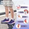 Women’s Orthopedic Road Running Shoes: Comfortable Arch Supports Plantar Fasciitis Orthotic Athletic Sneakers, Casual Flat Feet High Arch Sports Walking Shoes for Foot Heel and Pain Relief(W3-purple)