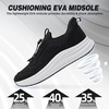 Women’s Orthopedic Road Running Shoes: Comfortable Arch Supports Plantar Fasciitis Orthotic Athletic Sneakers, Casual Flat Feet High Arch Sports Walking Shoes for Foot Heel and Pain Relief(W1-black)