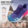 Women’s Orthopedic Wide Plantar Fasciitis Shoes: Comfortable Arch Support Diabetic Flat Feet Trail Running Athletic Hiking Sneakers, Orthotic Casual Sports Trekking Walking Shoes for Foot & Heel Pain(K1-purple)