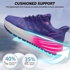 Women’s Orthopedic Wide Plantar Fasciitis Shoes: Comfortable Arch Support Diabetic Flat Feet Trail Running Athletic Hiking Sneakers, Orthotic Casual Sports Trekking Walking Shoes for Foot & Heel Pain(K1-purple)