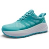 Women’s Orthopedic Wide Plantar Fasciitis Shoes: Comfortable Arch Support Diabetic Flat Feet Trail Running Athletic Hiking Sneakers, Orthotic Casual Sports Trekking Walking Shoes for Foot & Heel Pain(K2-mint)
