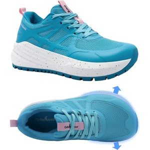 OrthoComfoot Women’s Orthopedic Wide Plantar Fasciitis Shoes: Comfortable Arch Support Flat Feet Orthotic Sports Hiking Sneakers, Casual Wide Toes Box Walking Running Tennis for Foot Heel and Pain Relief(K2-mint)