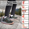 Men’s Orthopedic Waterproof Trail Running Shoes: Arch Support Sneakers for Plantar Fasciitis, Orthotic Comfort for Flat Feet, Hiking Gym Sport Walking Shoes for Foot & Heel Pain Relief(W2-army Green)